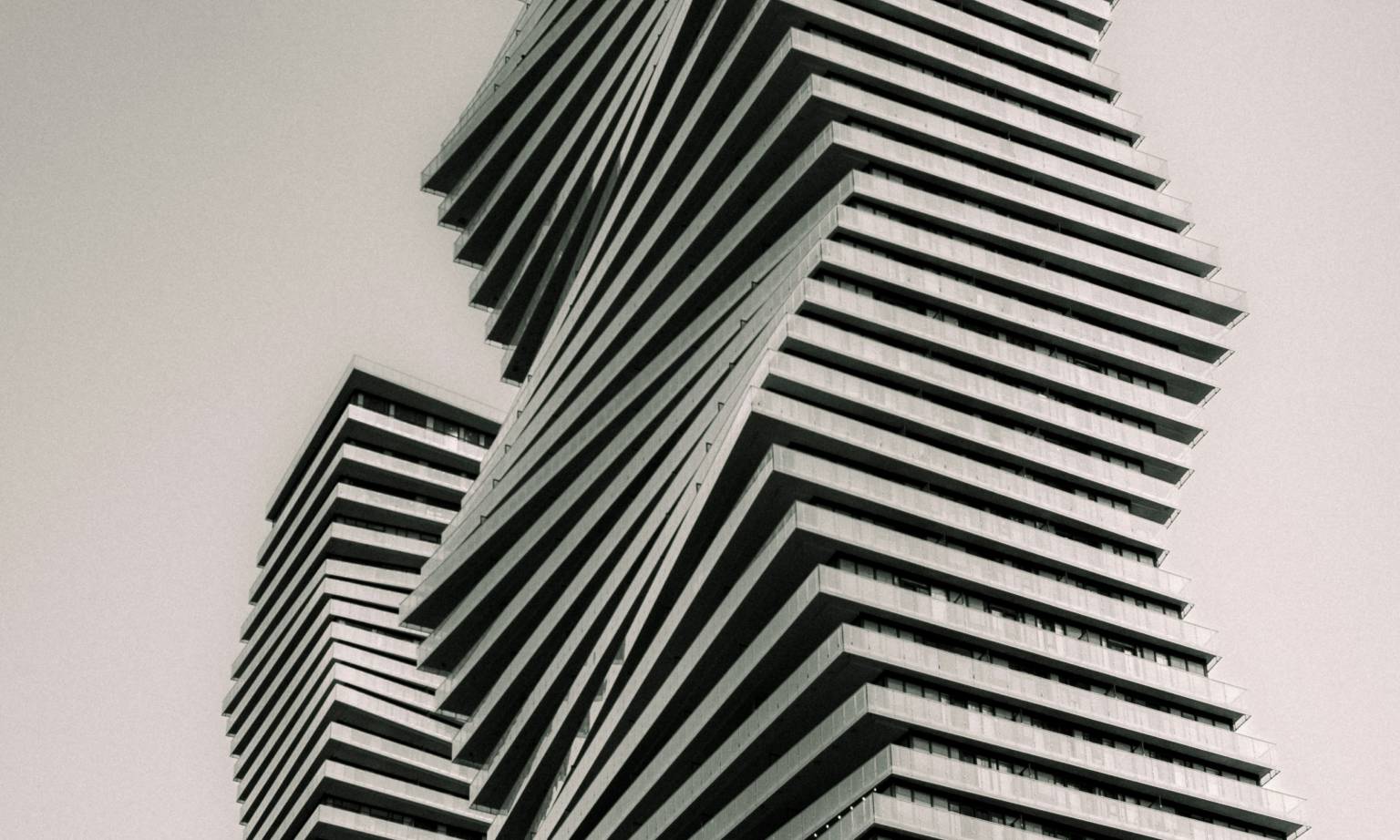 Two towering residential skyscrapers